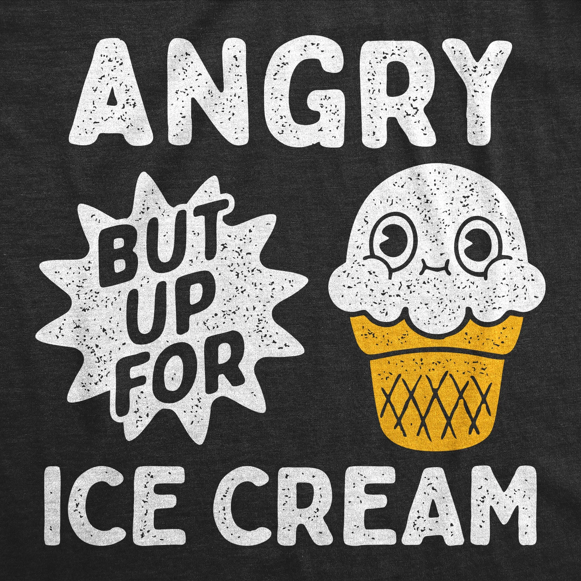 Angry But Up For Ice Cream Youth T Shirt sold by Crazy Dog T-Shirts product image thumbnail 2