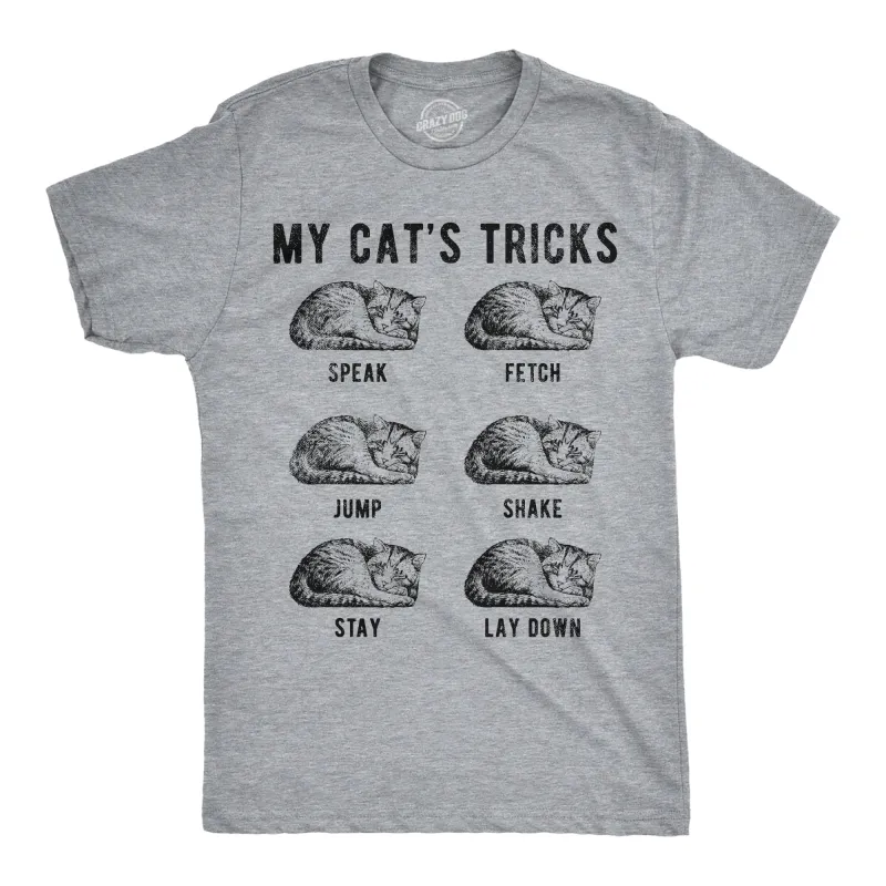My Cats Tricks Men's T Shirt sold by Crazy Dog T-Shirts