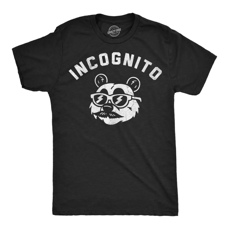 Incognito Panda Men's T Shirt sold by Crazy Dog T-Shirts