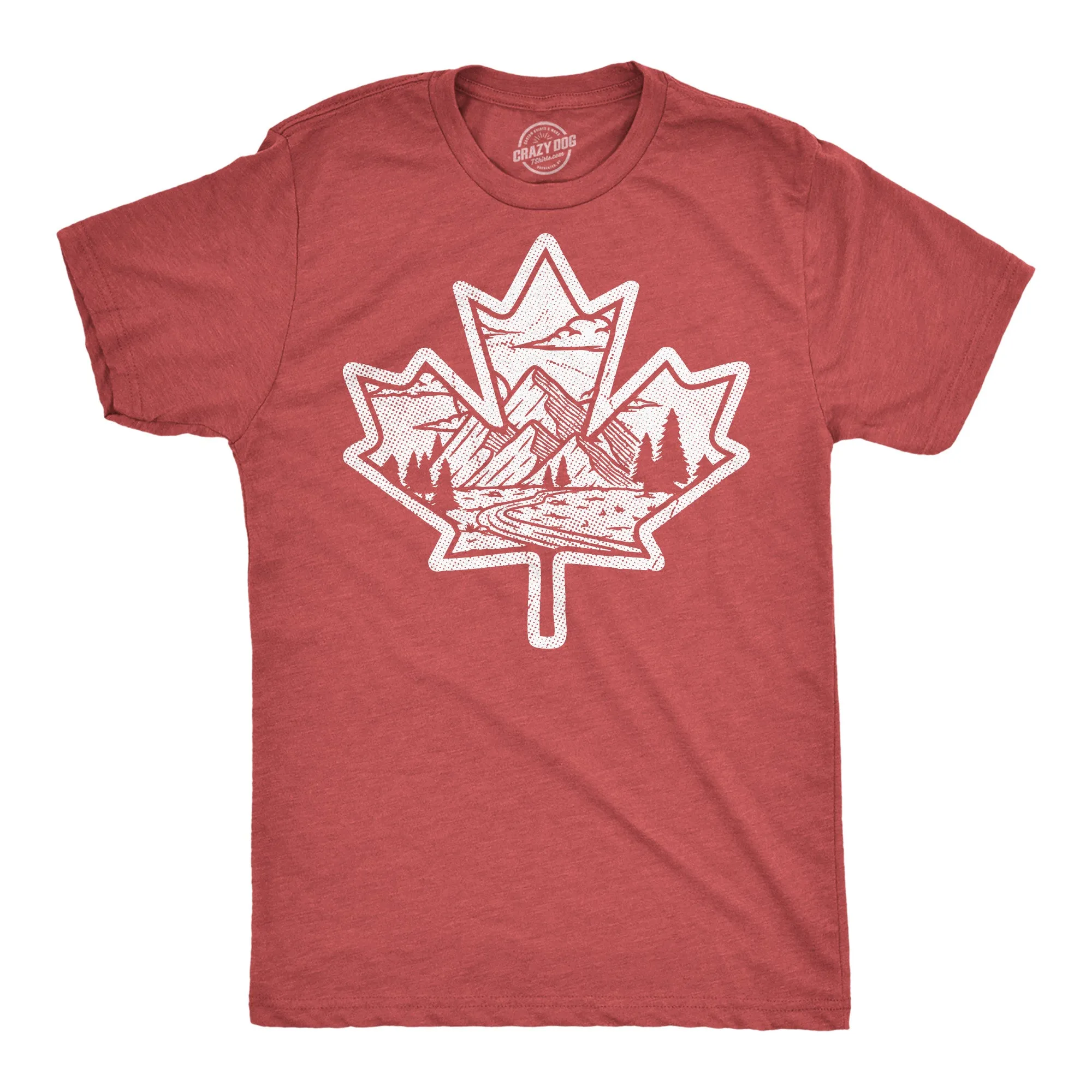 Canadian Maple Leaf Men's T Shirt sold by Crazy Dog T-Shirts