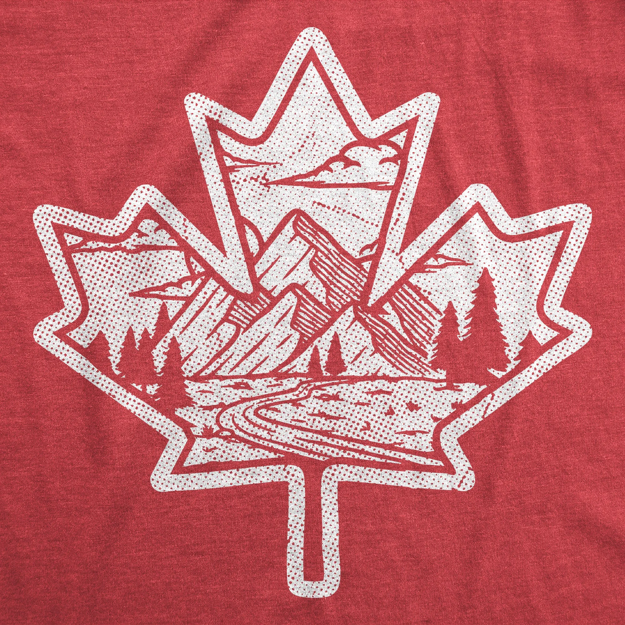 Canadian Maple Leaf Men's T Shirt sold by Crazy Dog T-Shirts product image thumbnail 2