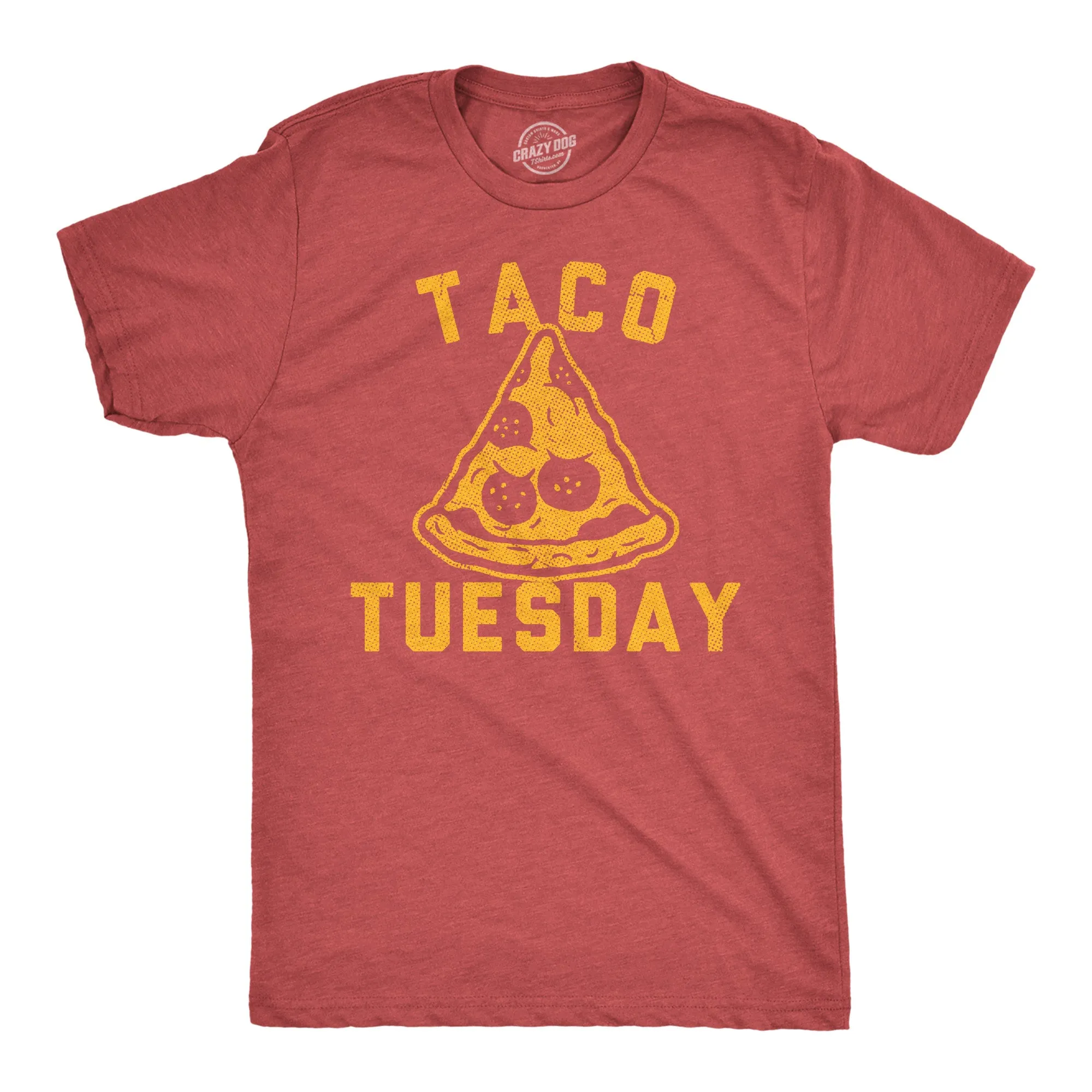 Taco Tuesday Pizza Men's T Shirt sold by Crazy Dog T-Shirts