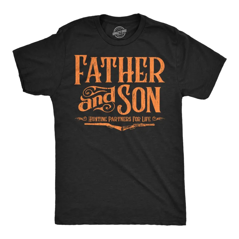 Father And Son Hunting Partners For Life Men's T Shirt sold by Crazy Dog T-Shirts