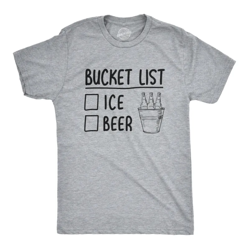 Bucket List Men's T Shirt sold by Crazy Dog T-Shirts