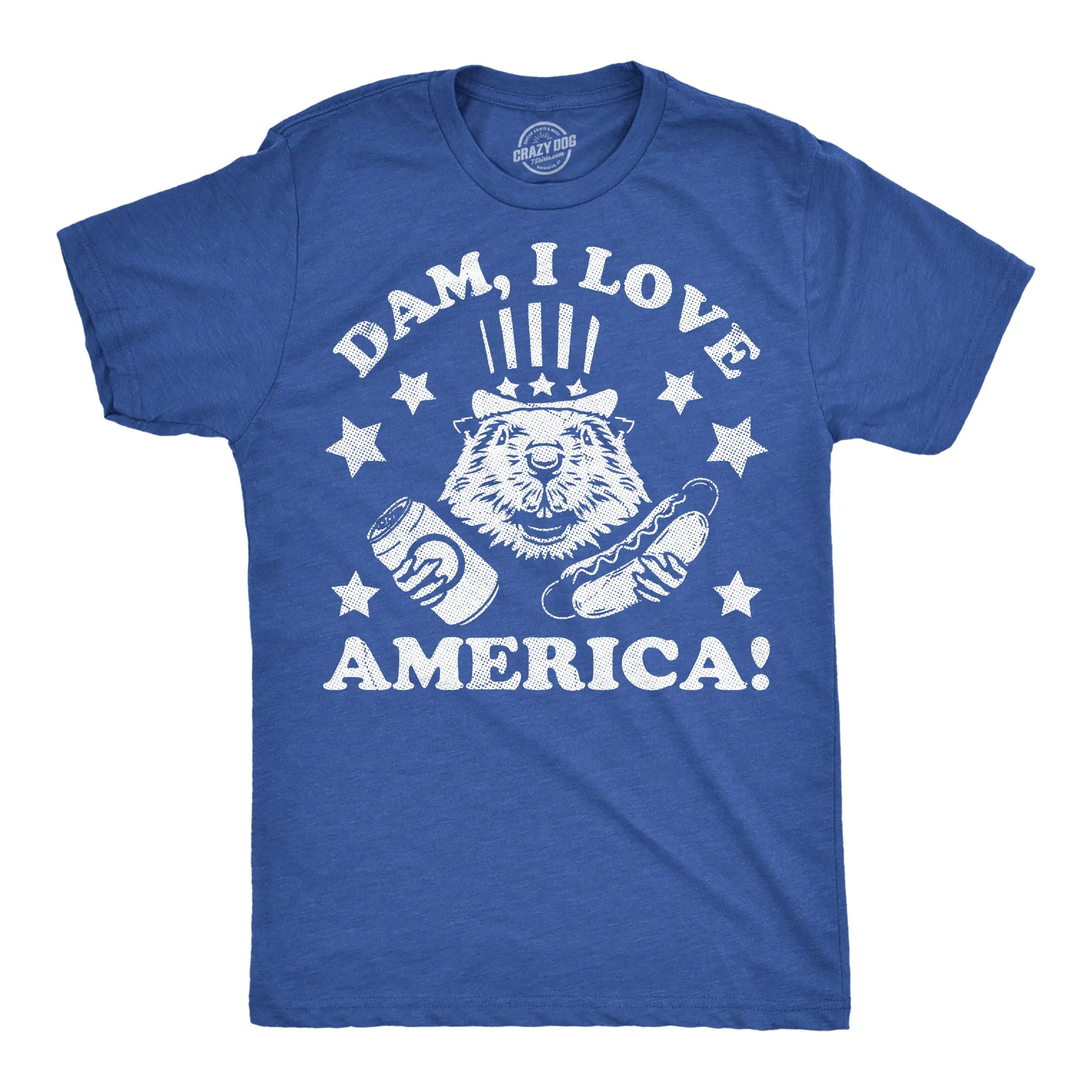 Dam I Love America Men's T Shirt sold by Crazy Dog T-Shirts