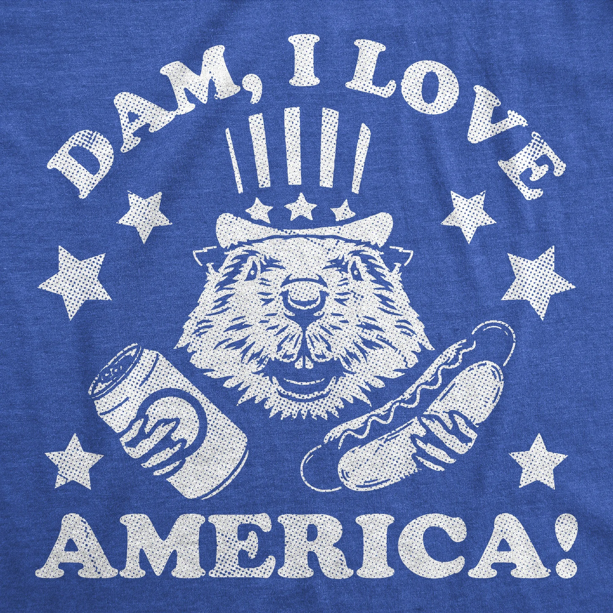 Dam I Love America Men's T Shirt sold by Crazy Dog T-Shirts product image thumbnail 2