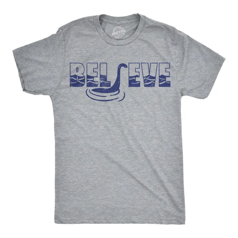 Believe Nessie Men's T Shirt sold by Crazy Dog T-Shirts