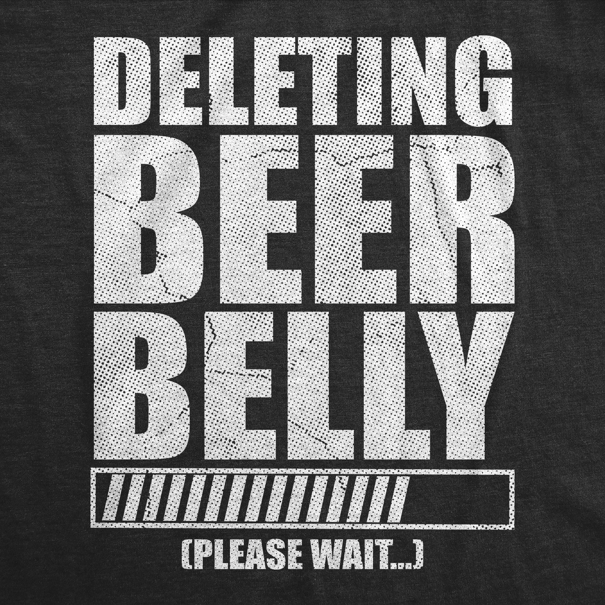 Deleting Beer Belly Please Wait Men's T Shirt sold by Crazy Dog T-Shirts product image thumbnail 2