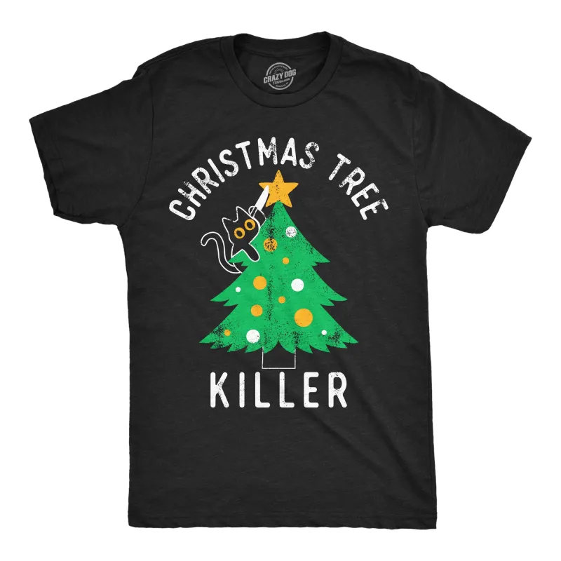 Christmas Tree Killer Men's T Shirt sold by Crazy Dog T-Shirts