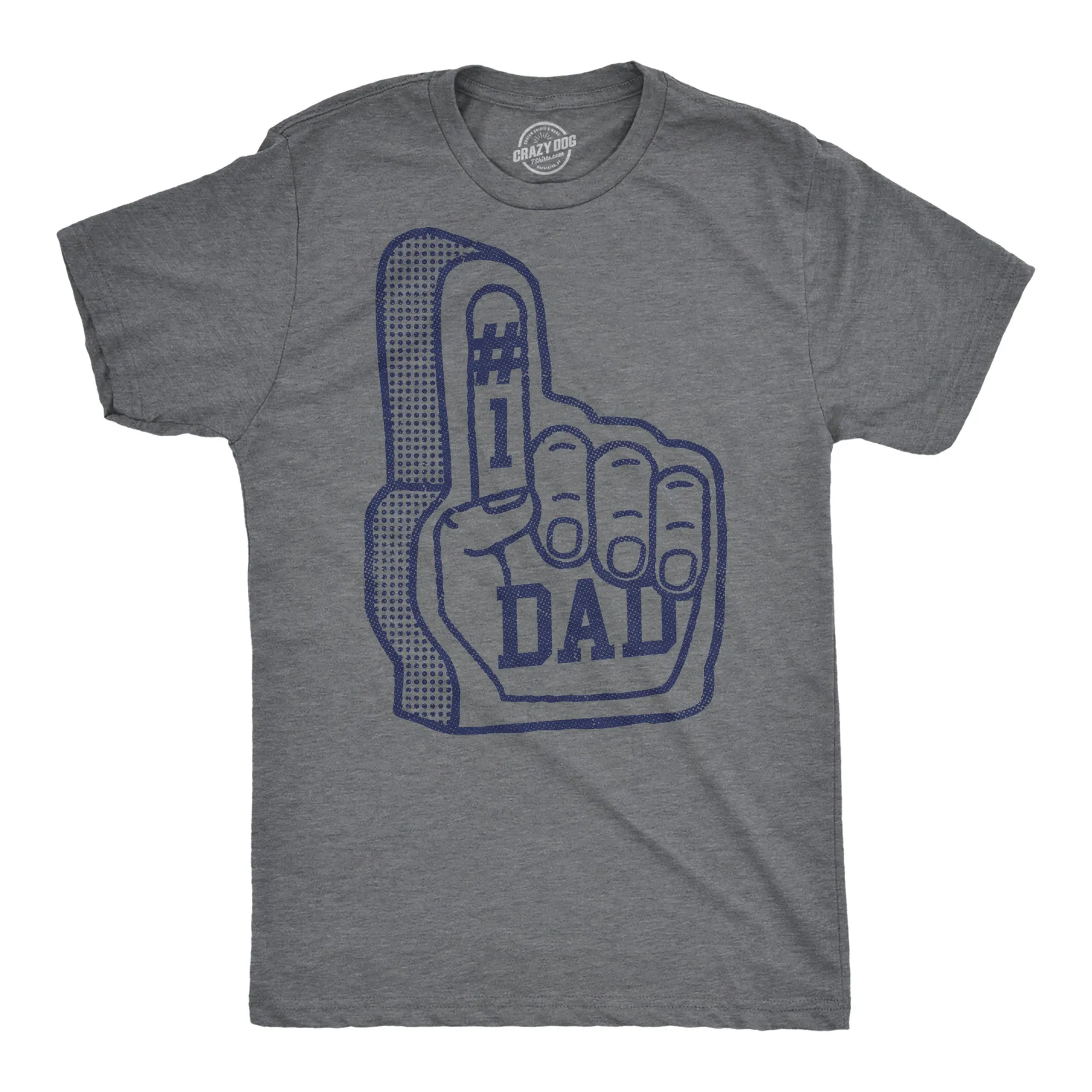 Number One Dad Foam Finger Men's T Shirt sold by Crazy Dog T-Shirts
