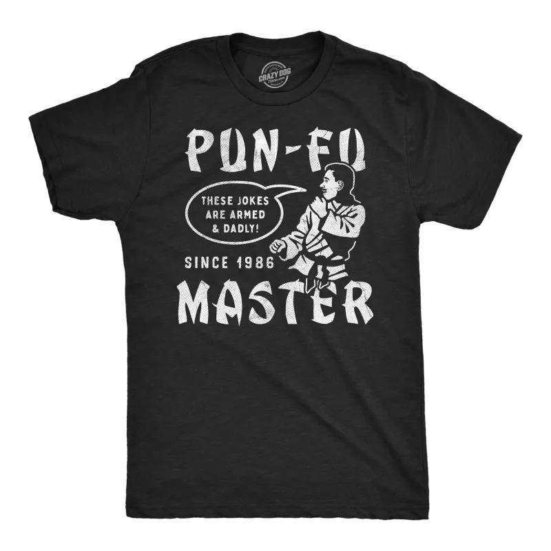 Pun Fu Master Men's T Shirt sold by Crazy Dog T-Shirts