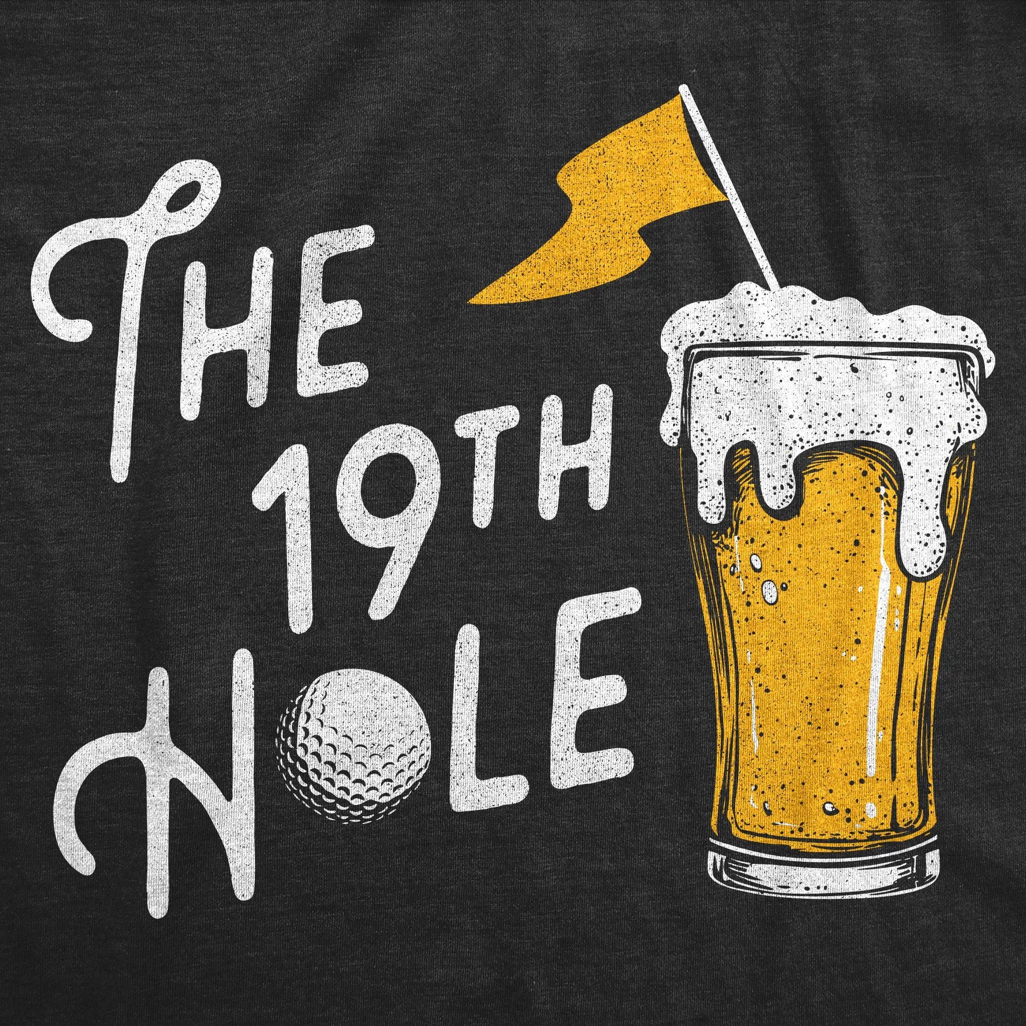 The 19th Hole Men's T Shirt sold by Crazy Dog T-Shirts product image thumbnail 2