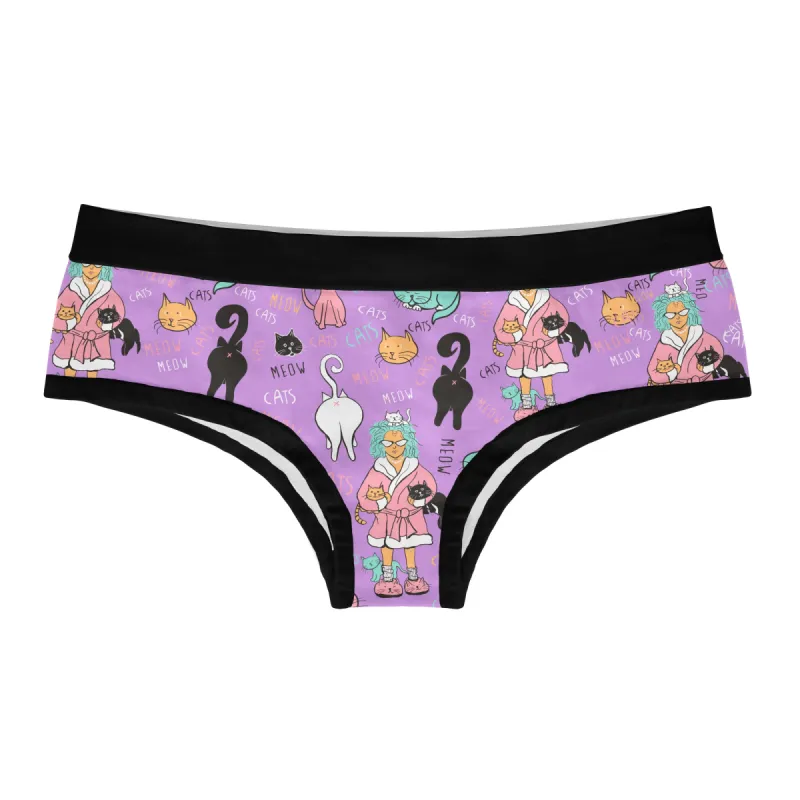 Cat Lady Hipster Underwear sold by Crazy Dog T-Shirts