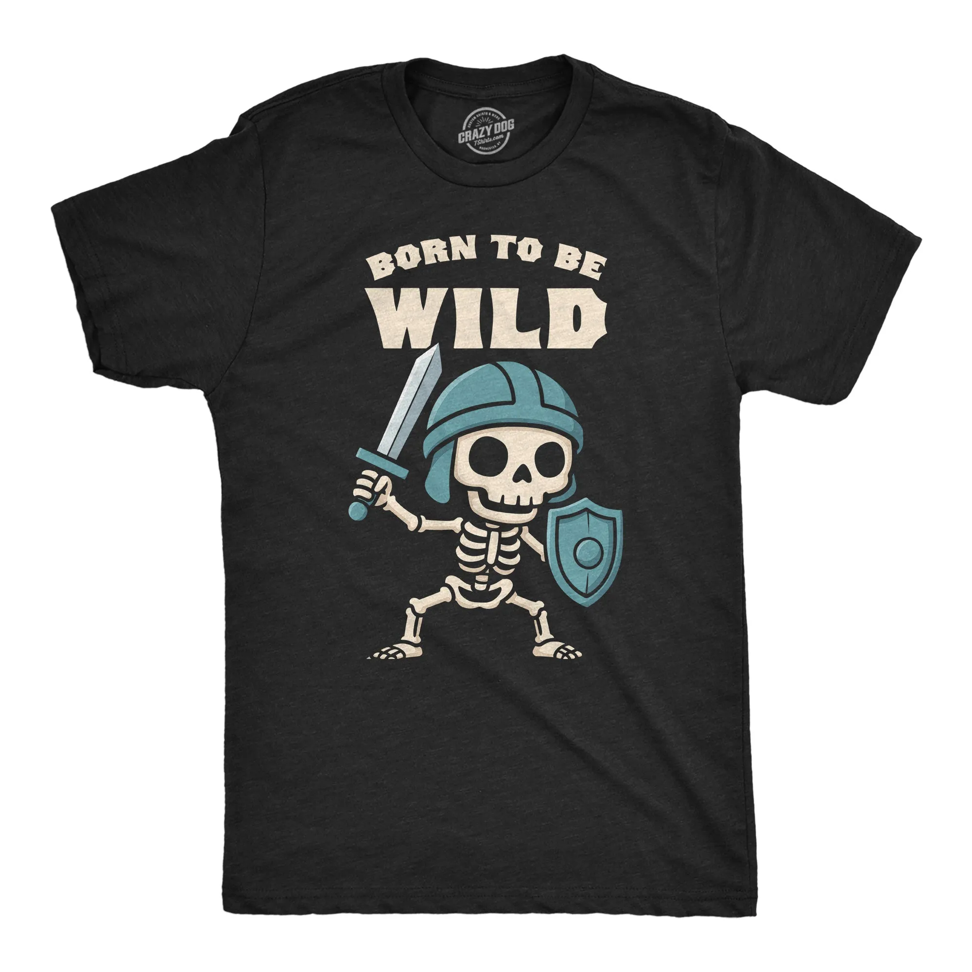 Born To Be Wild Skeleton Men's T Shirt sold by Crazy Dog T-Shirts