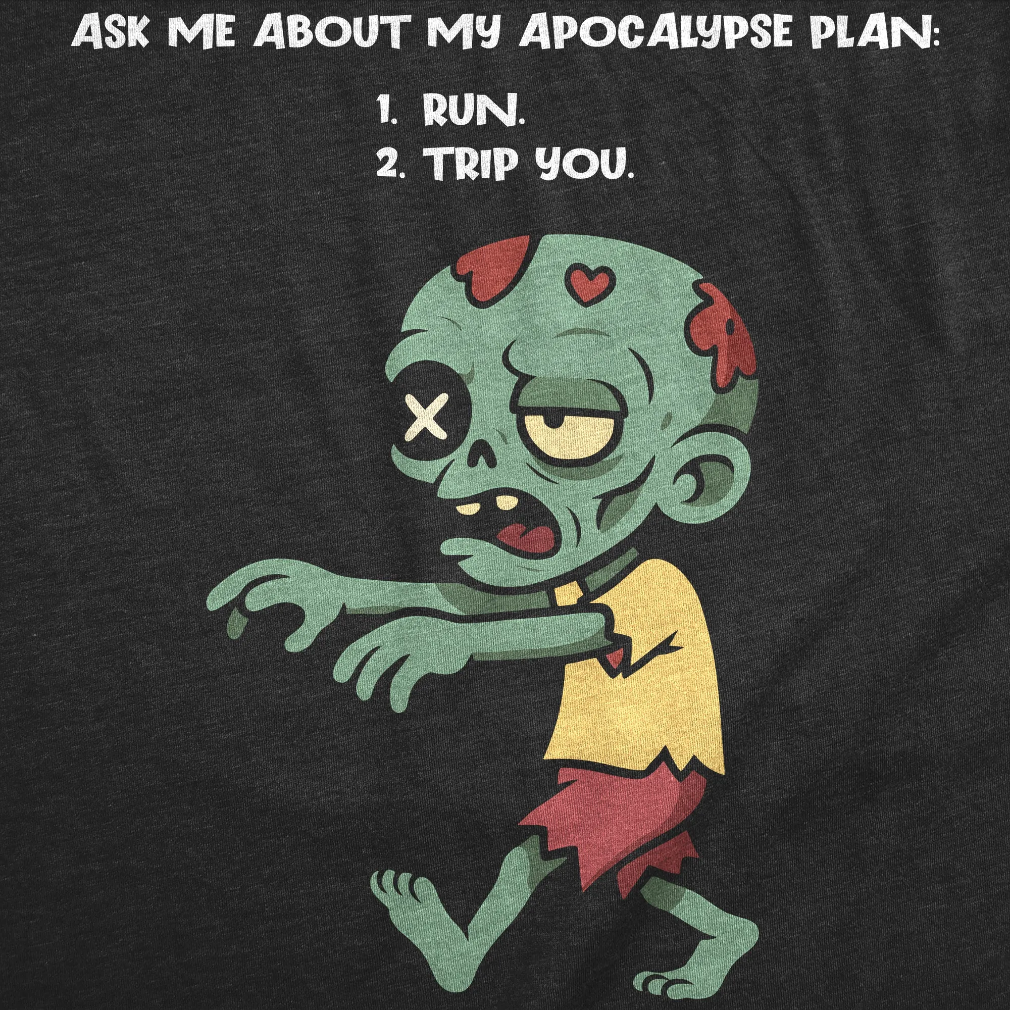 Ask Me About My Apocalypse Plan Men's T Shirt sold by Crazy Dog T-Shirts product image thumbnail 2