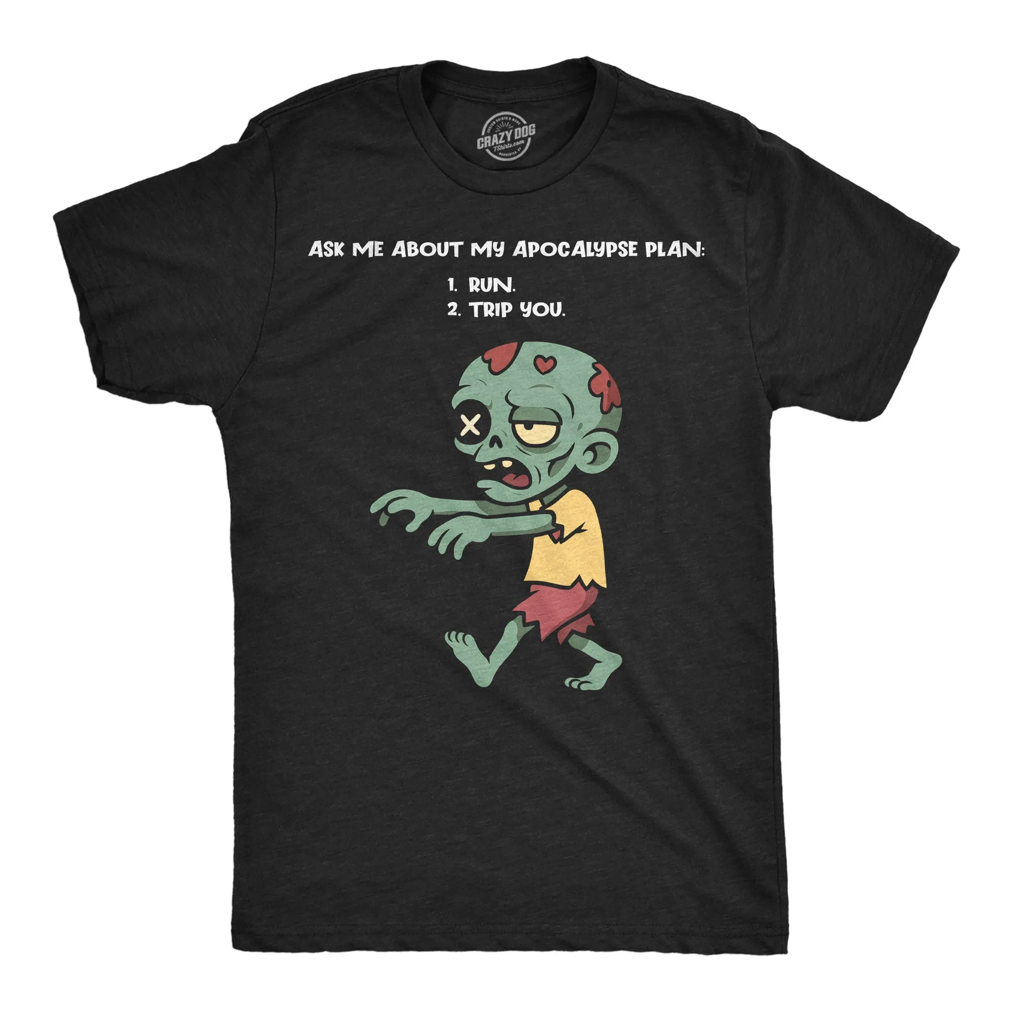 Ask Me About My Apocalypse Plan Men's T Shirt sold by Crazy Dog T-Shirts