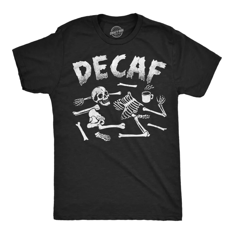Decaf Skeleton Men's T Shirt sold by Crazy Dog T-Shirts