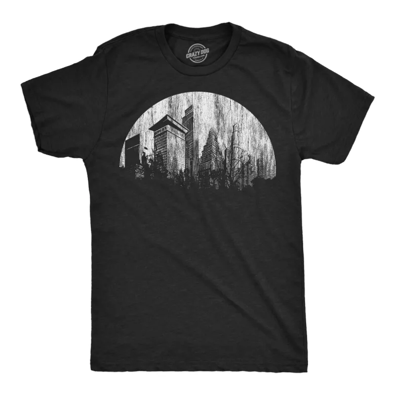 Moon City Men's T Shirt sold by Crazy Dog T-Shirts