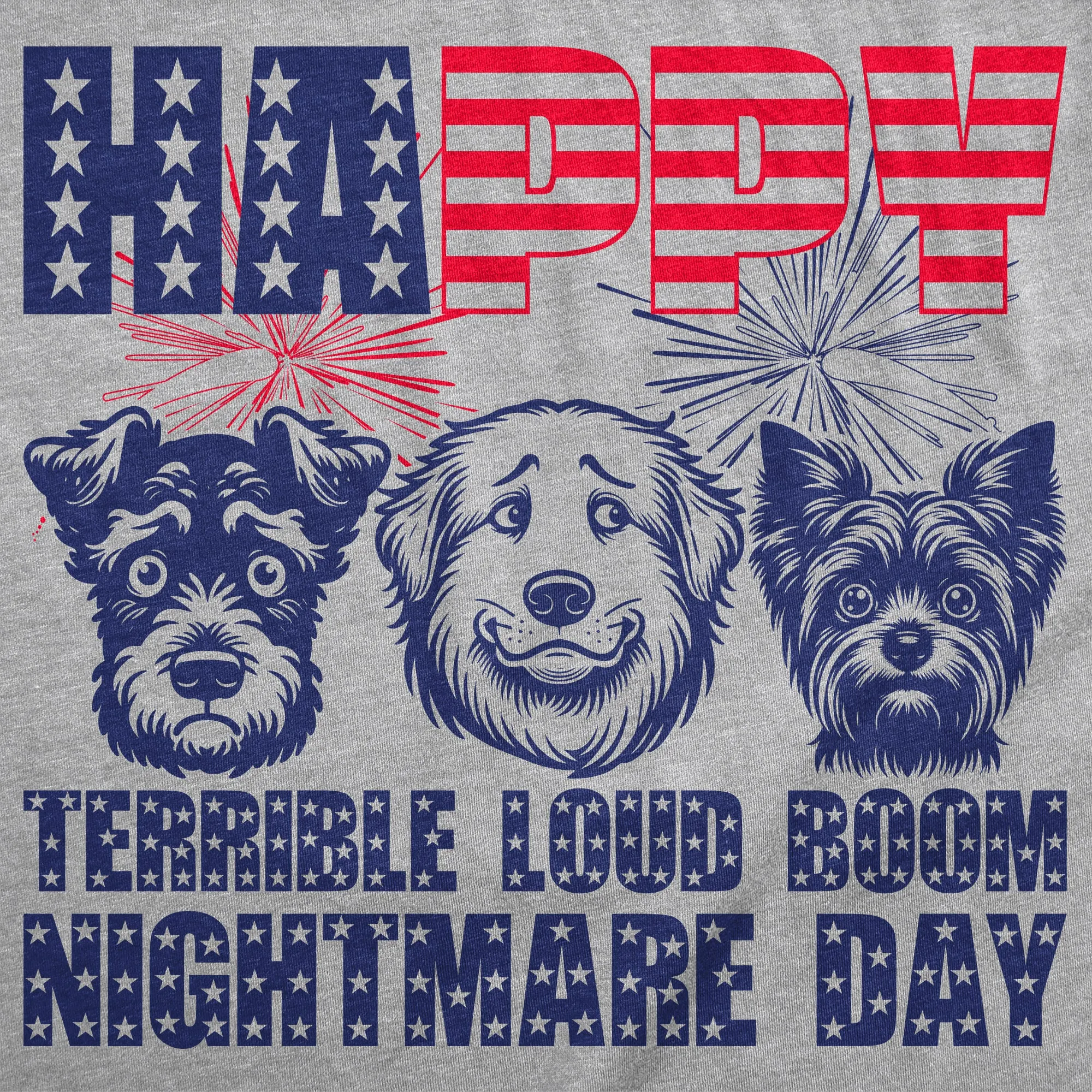 Happy Terrible Loud Boom Nightmare Day Men's T Shirt sold by Crazy Dog T-Shirts product image thumbnail 2