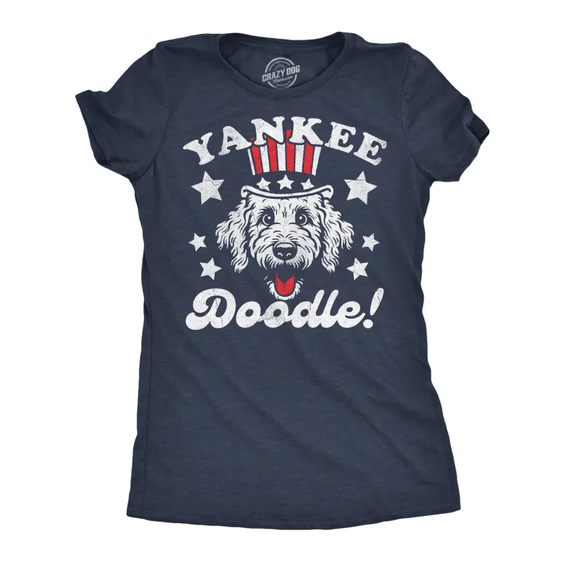 Yankee Doodle Dog Women's T Shirt sold by Crazy Dog T-Shirts