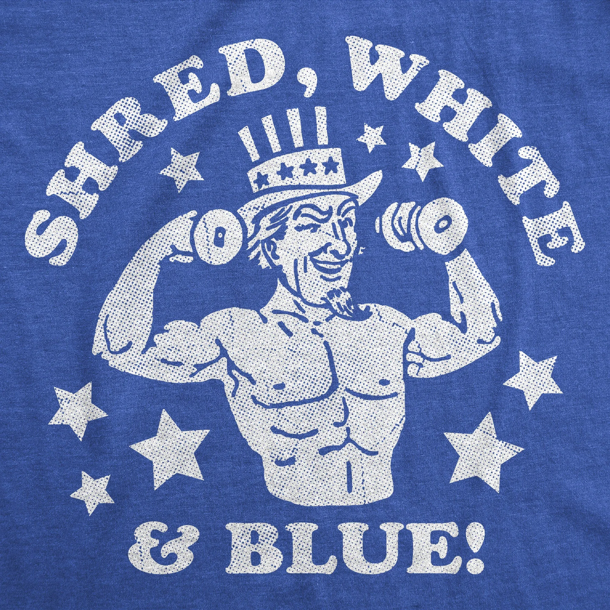 Shred White And Blue Men's Tank Top sold by Crazy Dog T-Shirts product image thumbnail 2