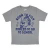 Born To Fish Forced To Go To School Youth T Shirt sold by Crazy Dog T-Shirts