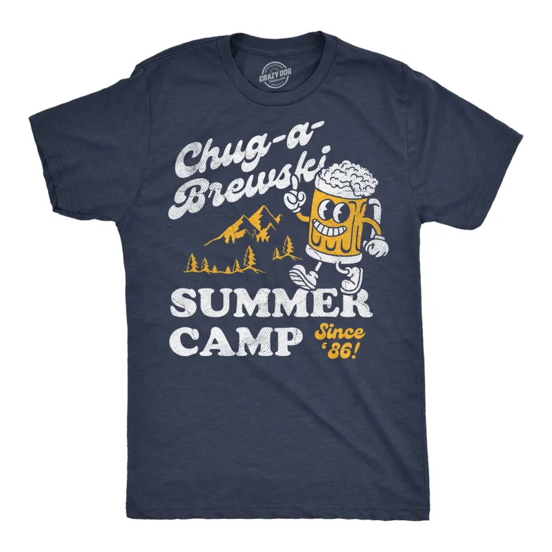 Chug A Brewski Summer Camp Men's T Shirt sold by Crazy Dog T-Shirts