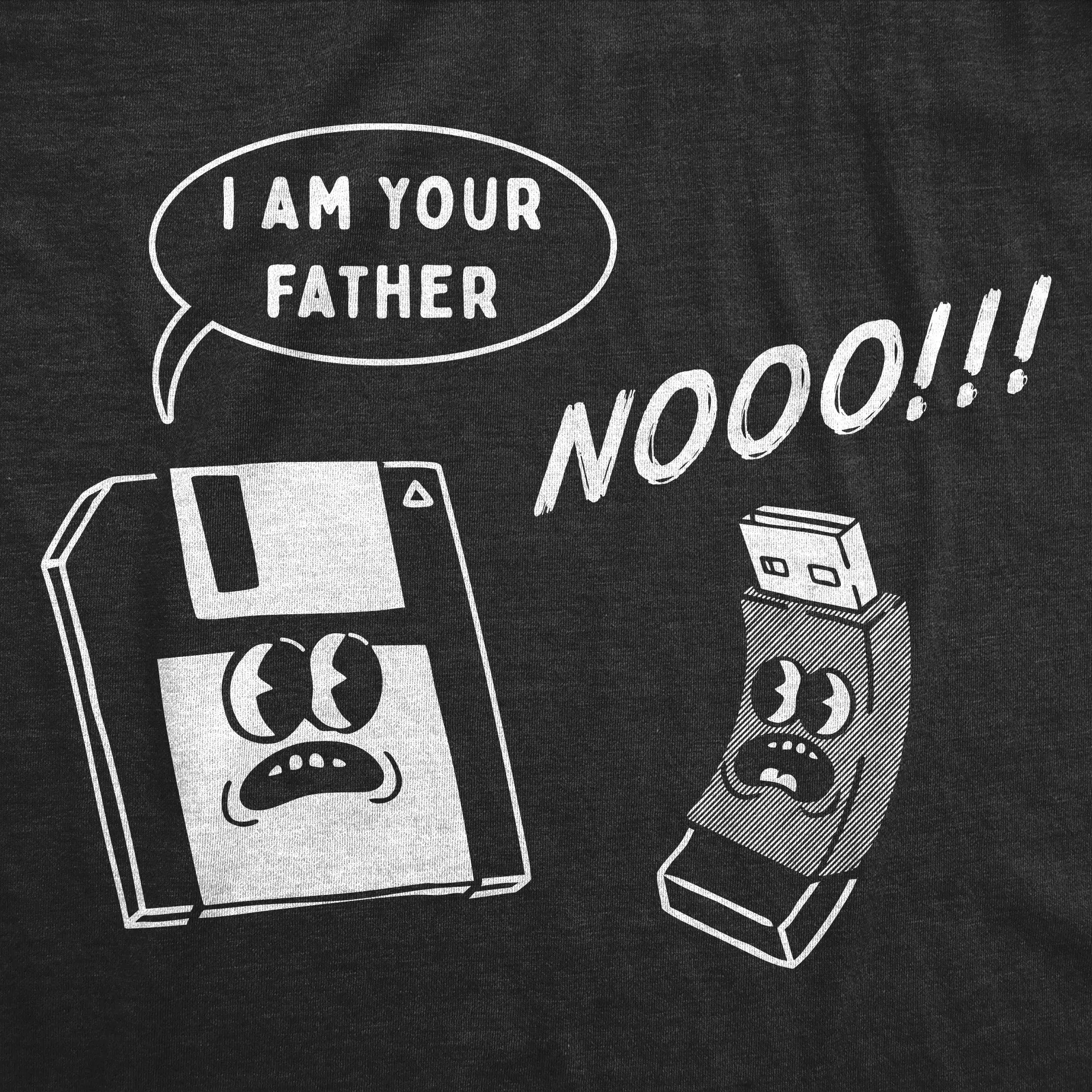 I Am Your Father Floppy Disk Men's T Shirt sold by Crazy Dog T-Shirts product image thumbnail 2