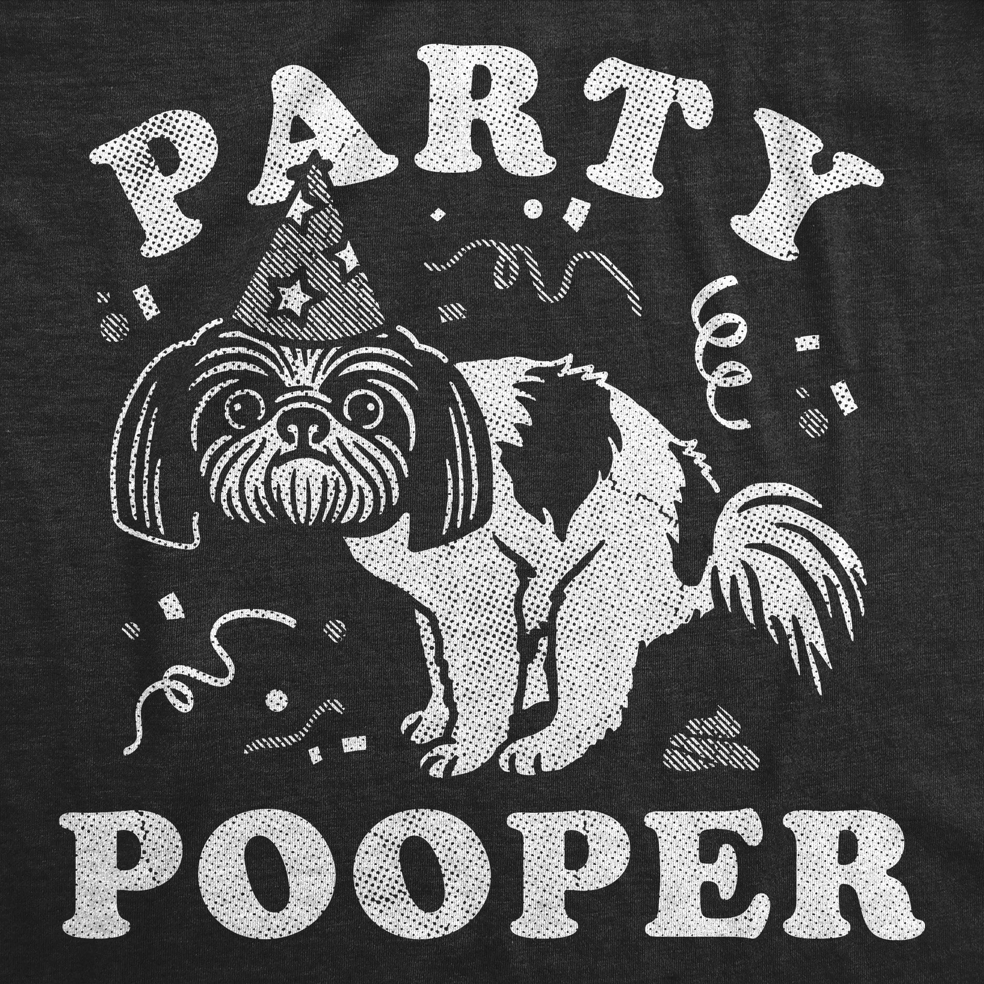 Party Pooper Dog Men's T Shirt sold by Crazy Dog T-Shirts product image thumbnail 2
