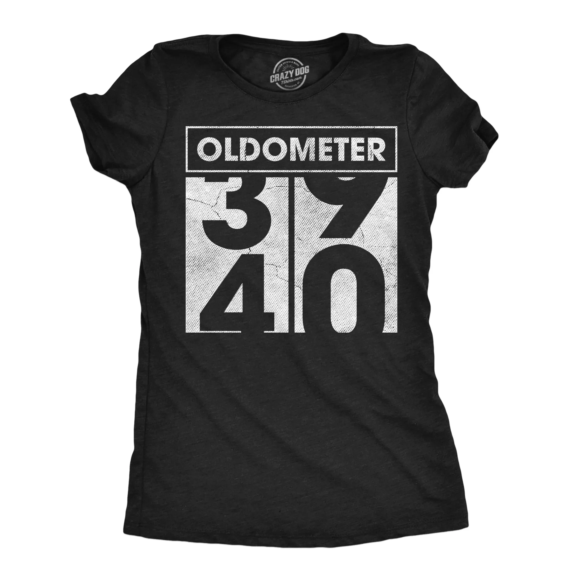 Oldometer 39 to 40 Women's T Shirt sold by Crazy Dog T-Shirts