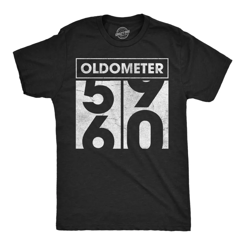Oldometer 59 to 60 Men's T Shirt sold by Crazy Dog T-Shirts