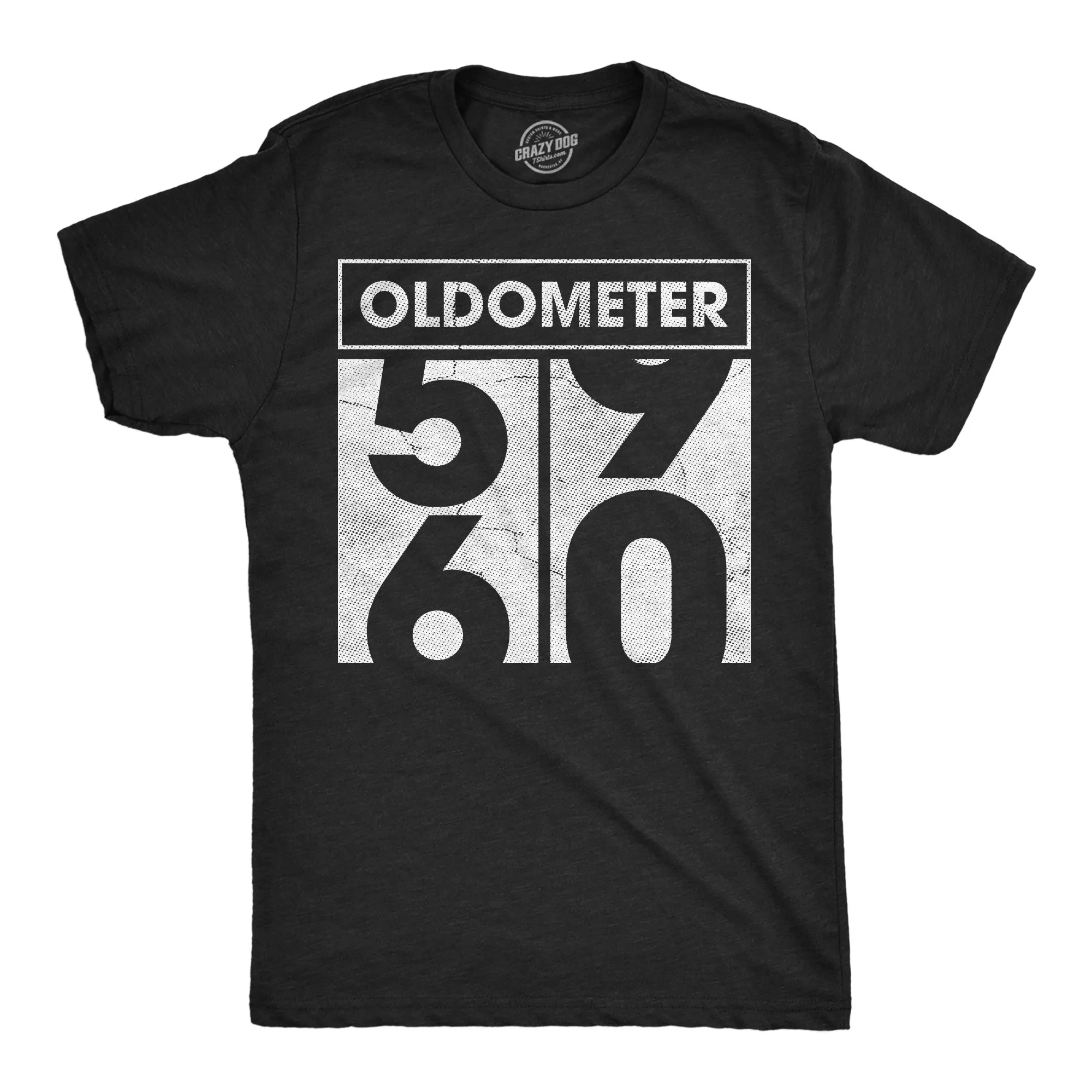 Oldometer 59 to 60 Men's T Shirt sold by Crazy Dog T-Shirts
