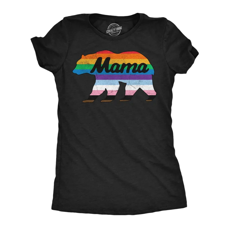 Mama Bear Pride Women's T Shirt sold by Crazy Dog T-Shirts