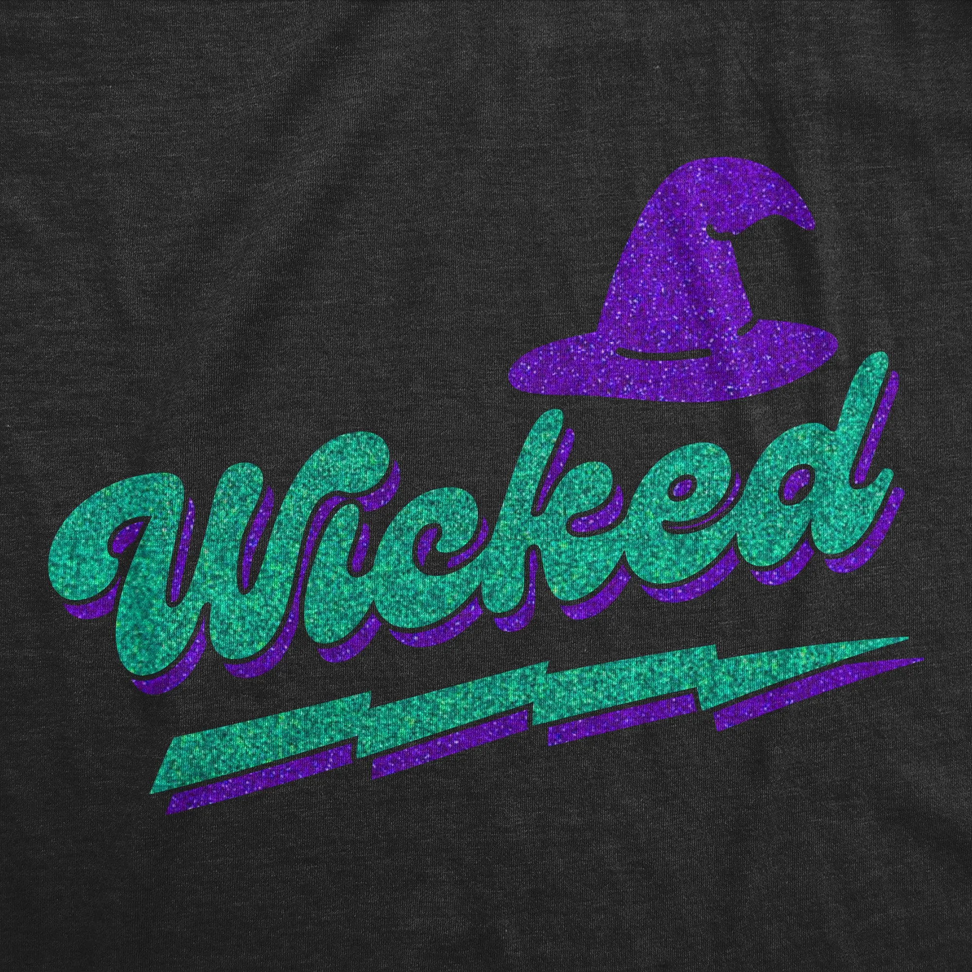 Wicked Retro Glitter Women's T Shirt sold by Crazy Dog T-Shirts product image thumbnail 2