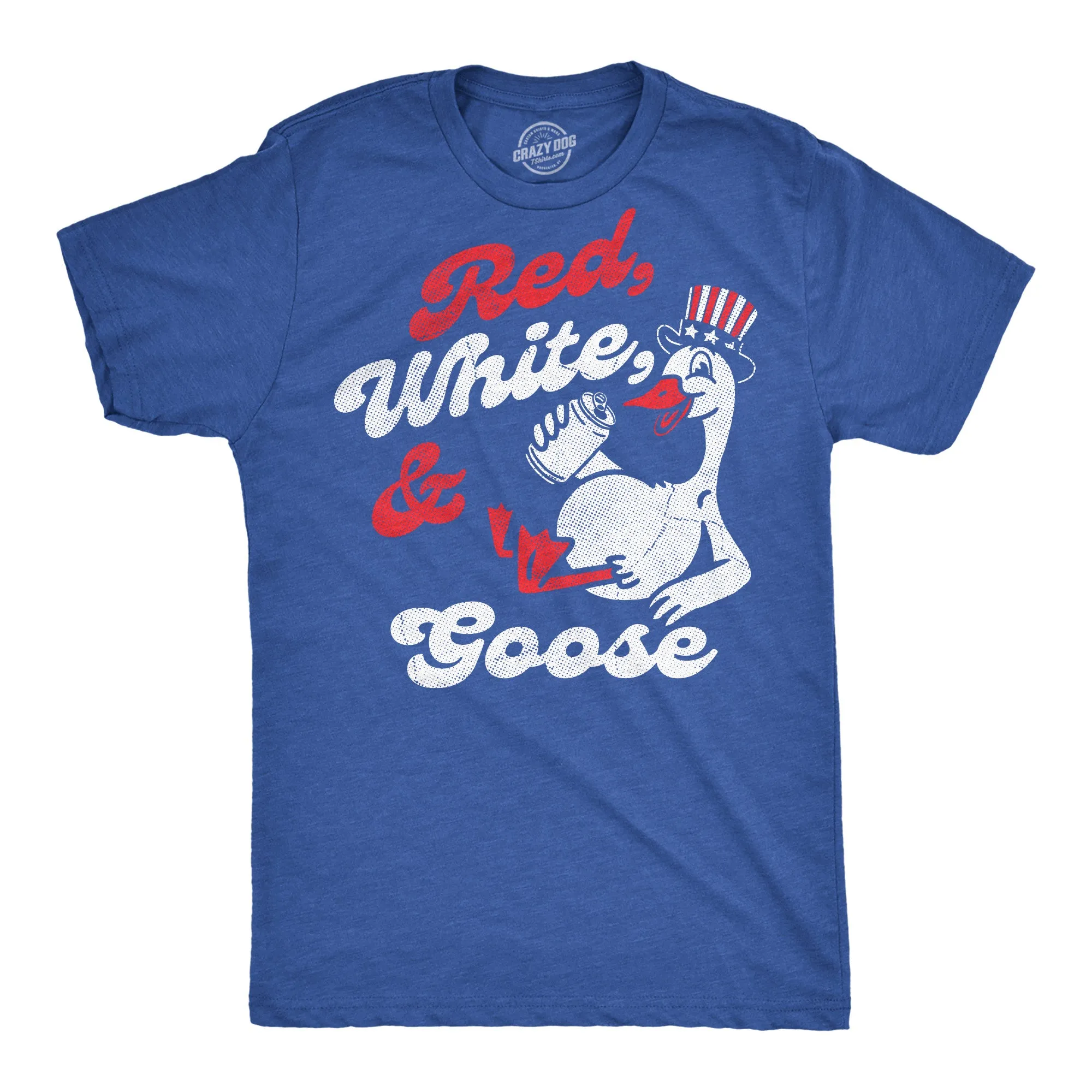 Red White And Goose Men's T Shirt sold by Crazy Dog T-Shirts