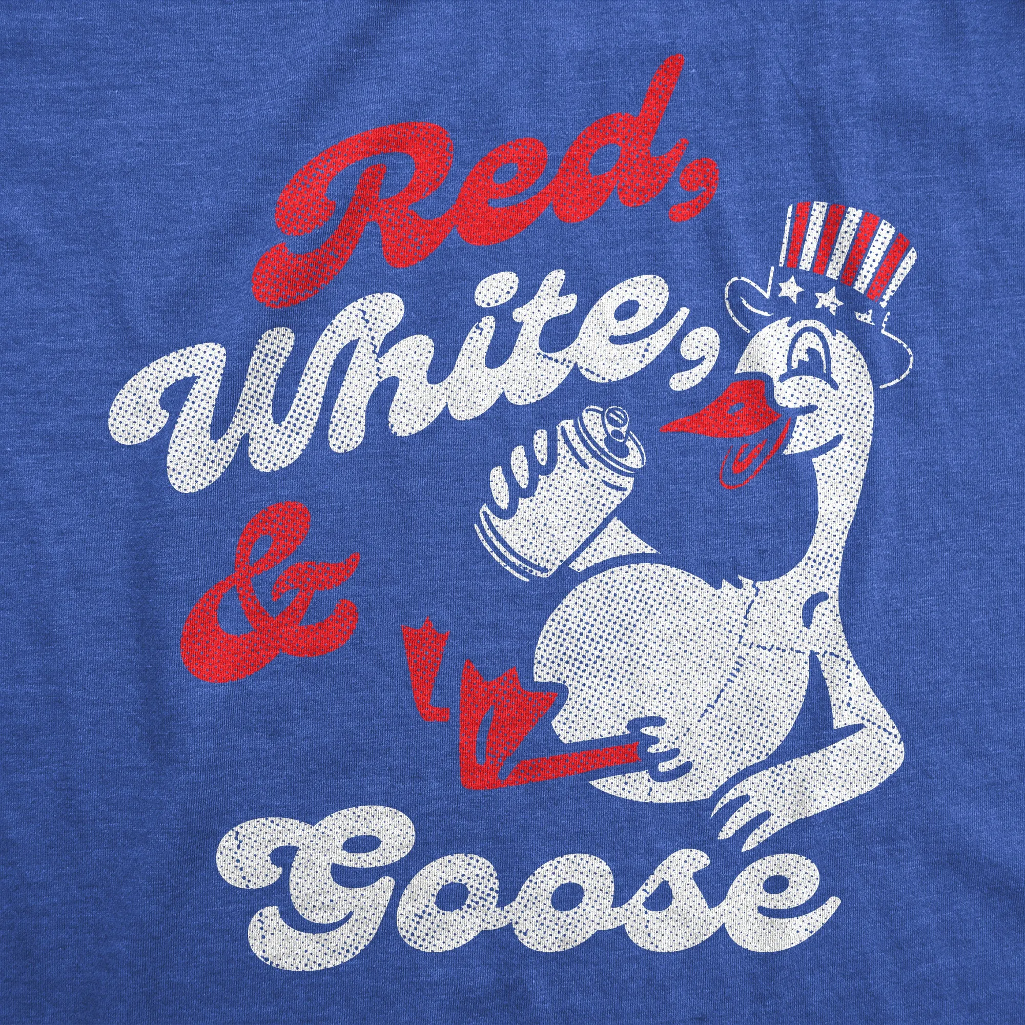 Red White And Goose Men's T Shirt sold by Crazy Dog T-Shirts product image thumbnail 2