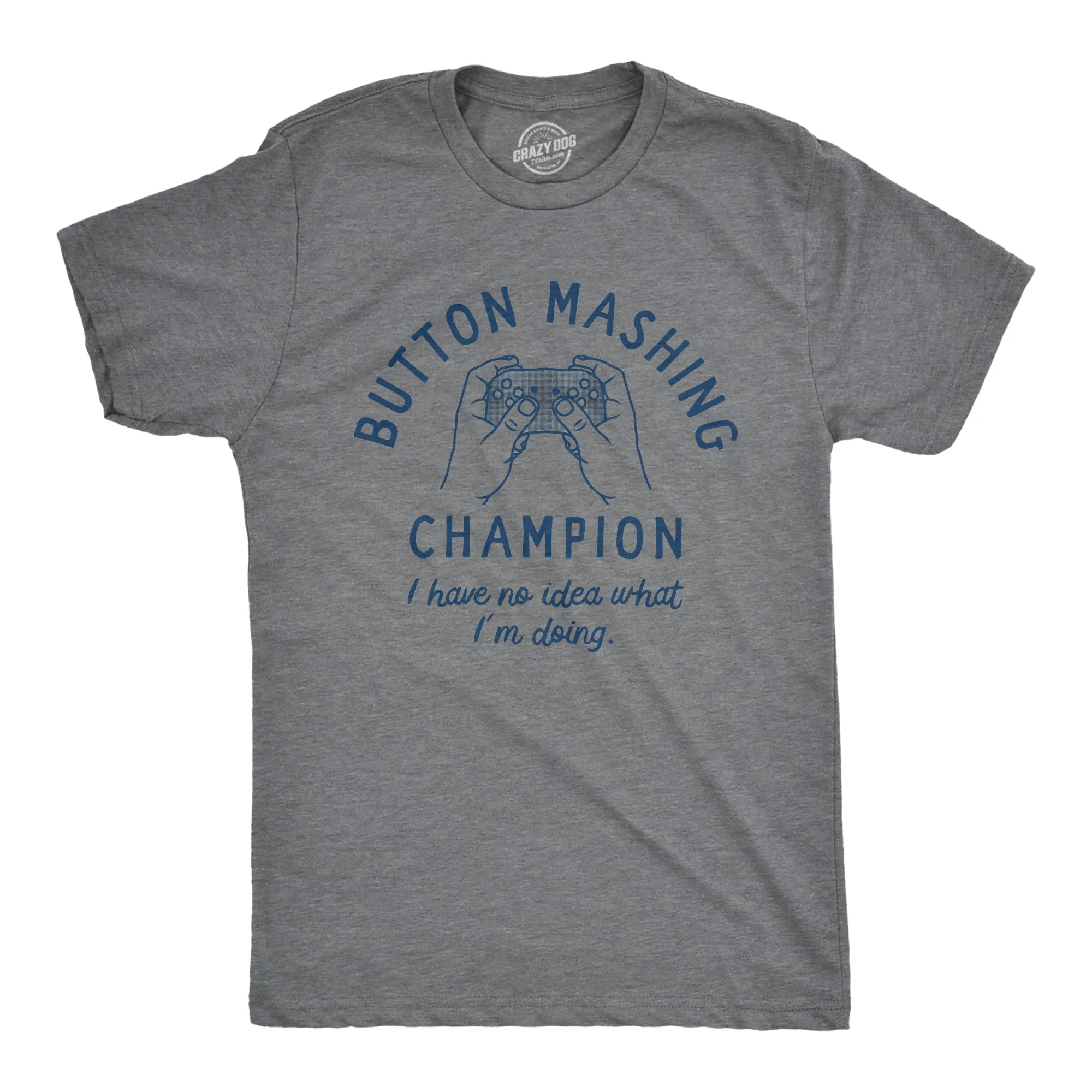 Button Mashing Champion Men's T Shirt sold by Crazy Dog T-Shirts