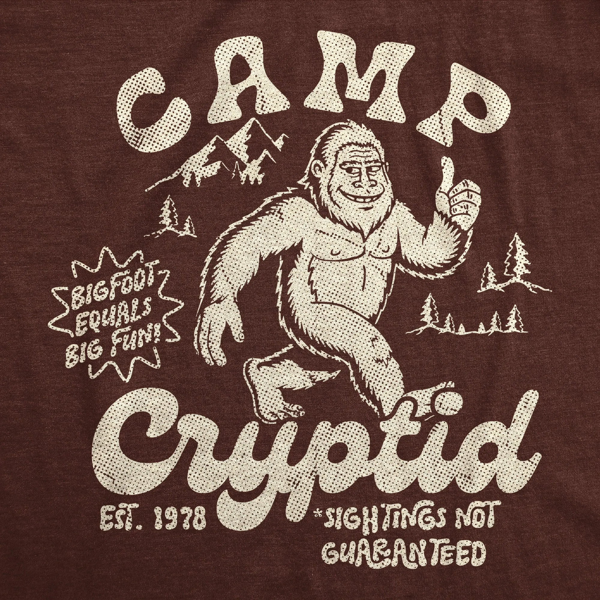 Camp Cryptid Men's T Shirt sold by Crazy Dog T-Shirts product image thumbnail 2