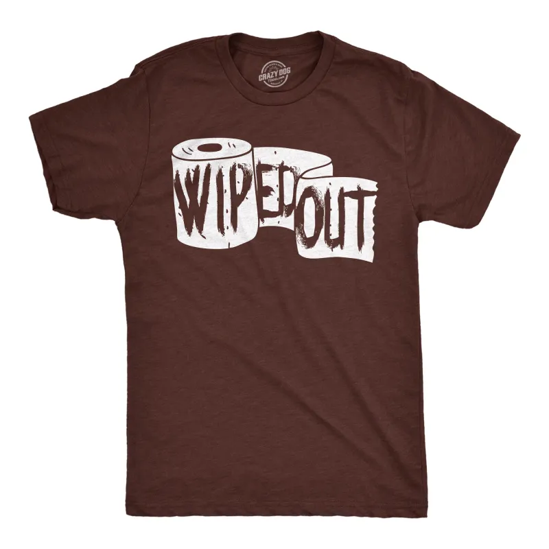 Wiped Out Men's T Shirt sold by Crazy Dog T-Shirts