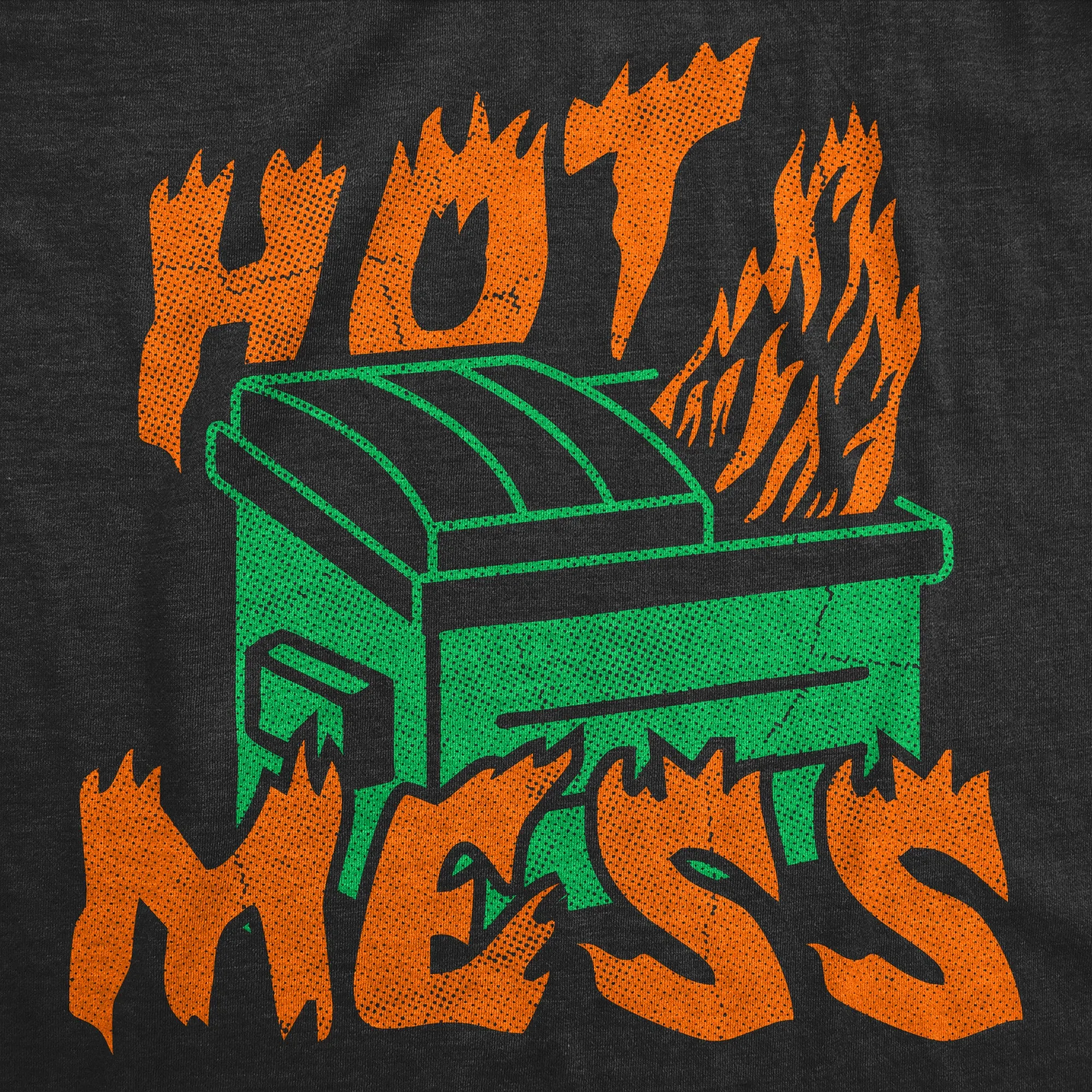 Hot Mess Dumpster Fire Women's T Shirt sold by Crazy Dog T-Shirts product image thumbnail 2