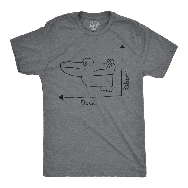 Duck Rabbit Graph Men's T Shirt sold by Crazy Dog T-Shirts