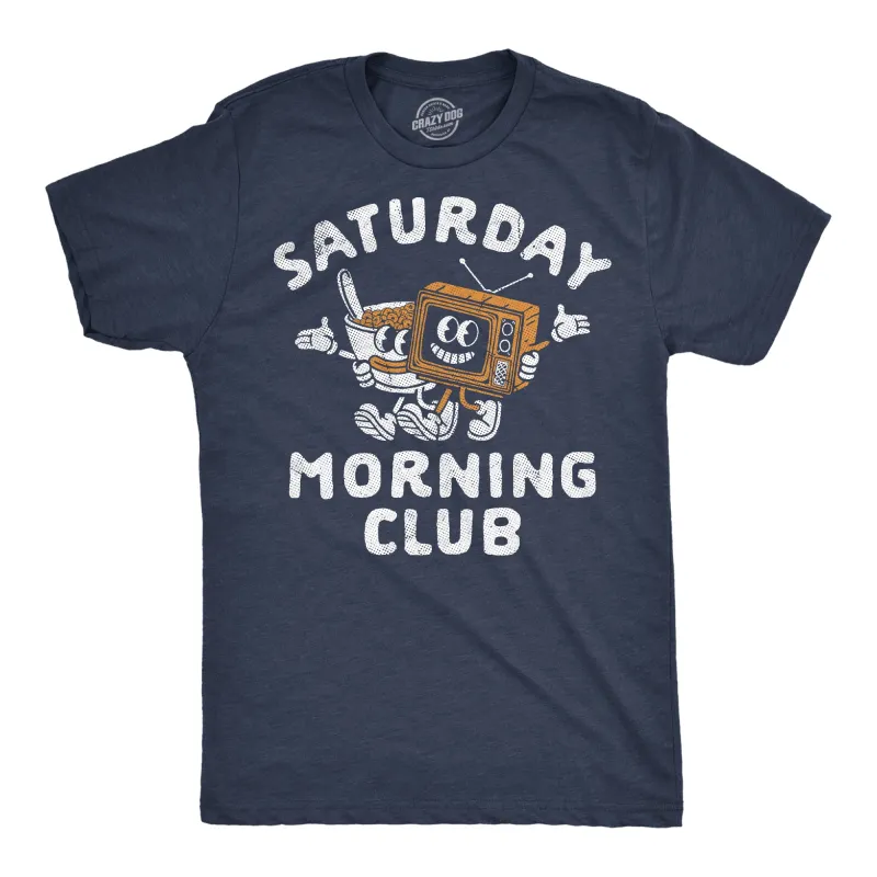 Saturday Morning Club Men's T Shirt sold by Crazy Dog T-Shirts