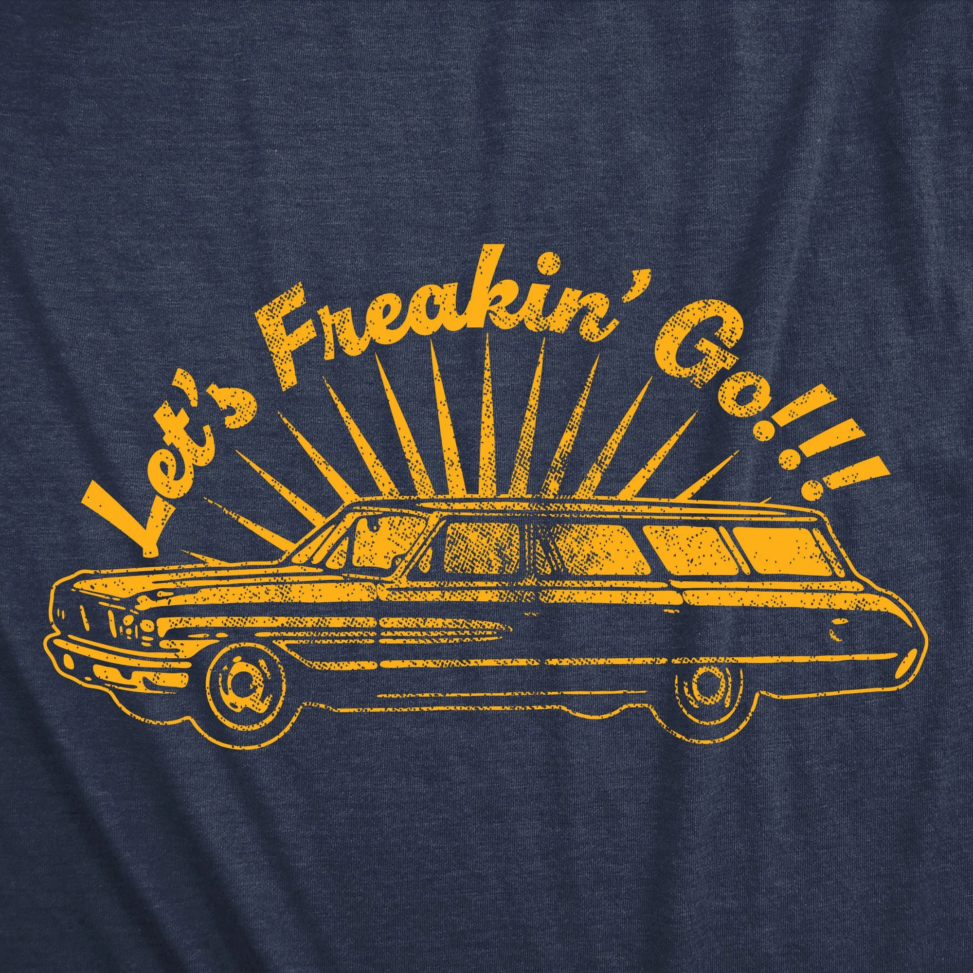 Lets Freakin Go Men's T Shirt sold by Crazy Dog T-Shirts product image thumbnail 2