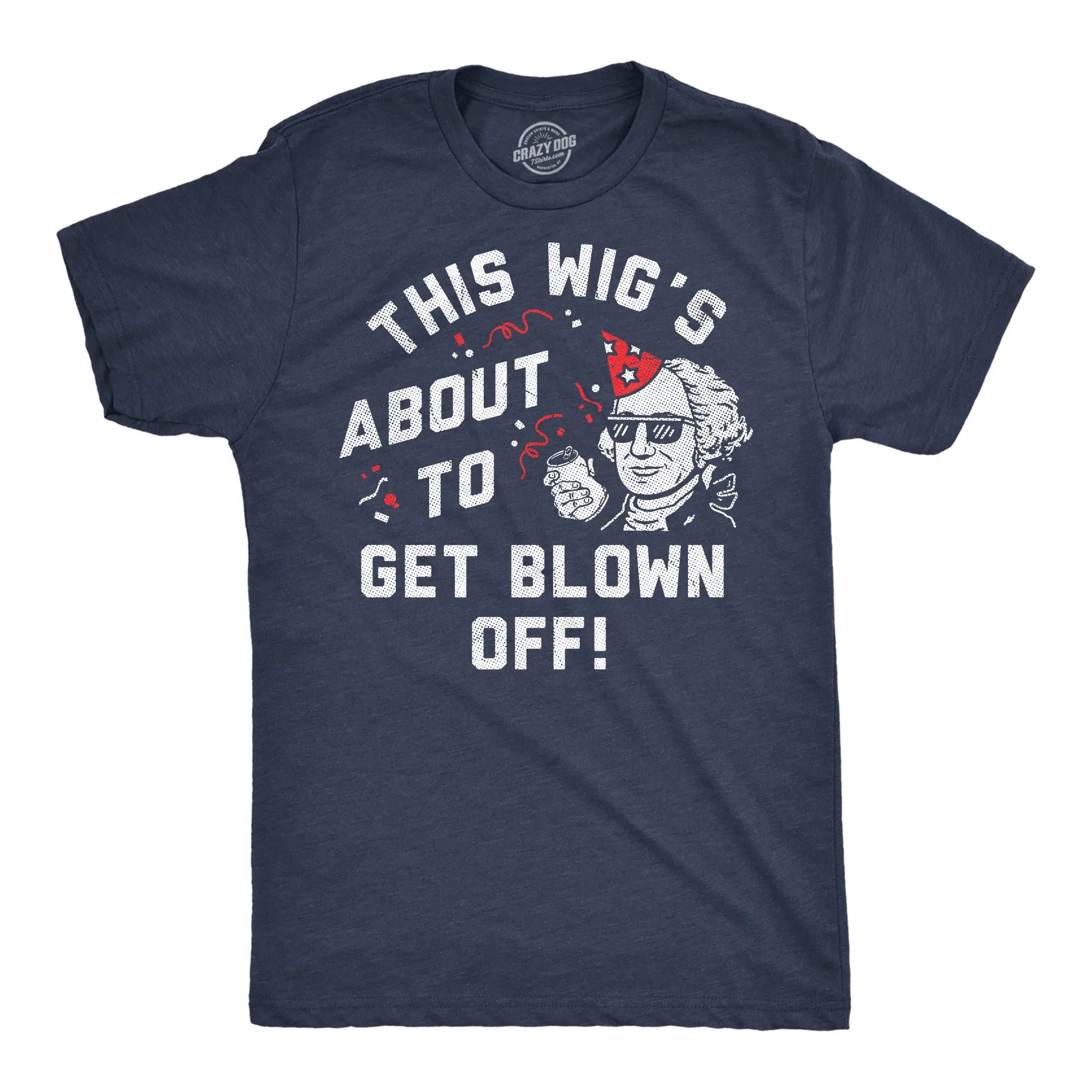 This Wigs About To Get Blown Off Men's T Shirt sold by Crazy Dog T-Shirts