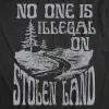 No One Is Illegal On Stolen Land Women's T Shirt sold by Crazy Dog T-Shirts