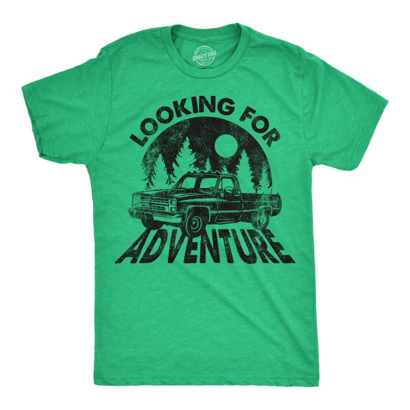 Looking For Adventure Men's T Shirt sold by Crazy Dog T-Shirts