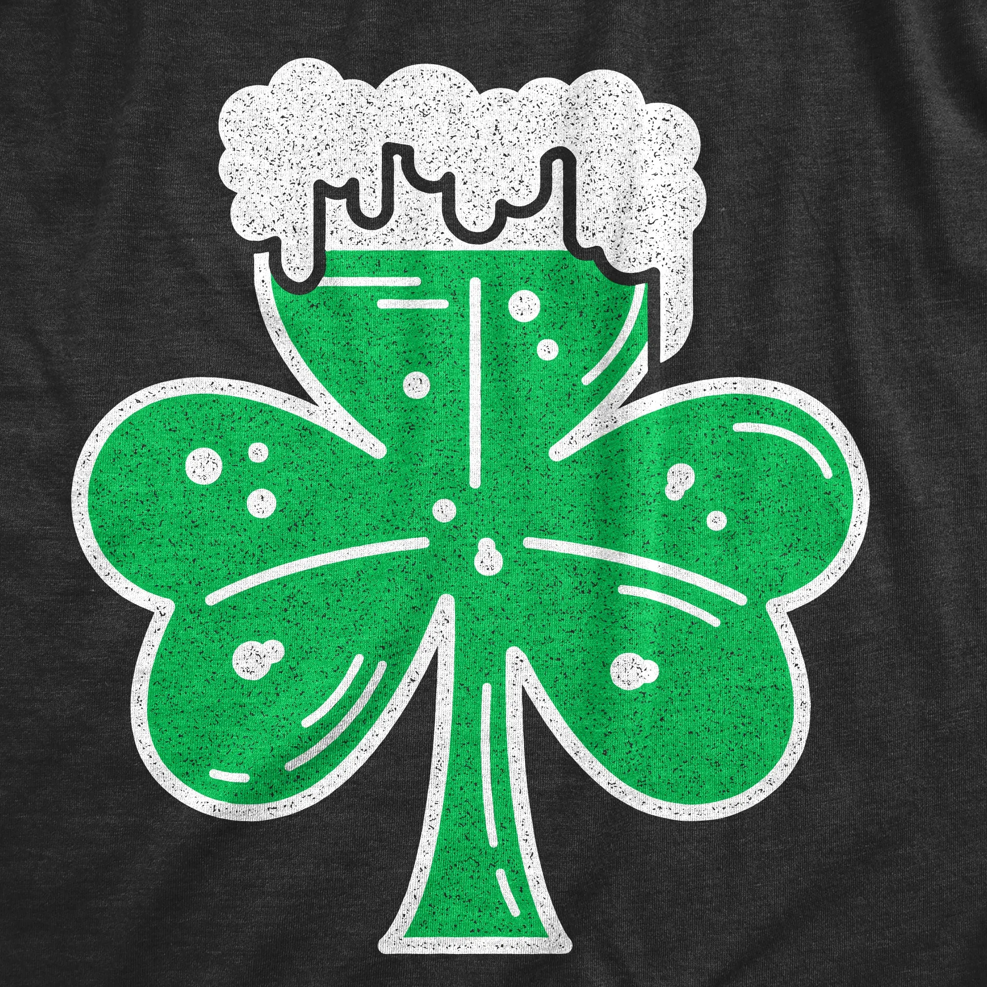 Shamrock Beer Glass Men's T Shirt sold by Crazy Dog T-Shirts product image thumbnail 2
