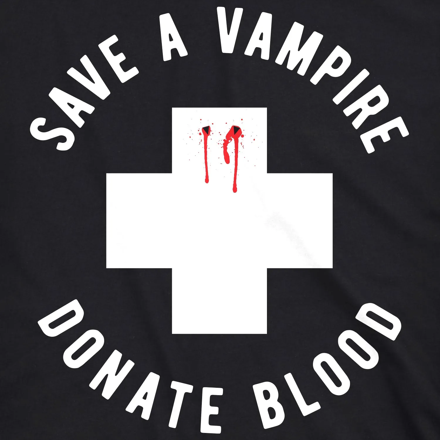Save A Vampire Donate Blood Women's T Shirt sold by Crazy Dog T-Shirts product image thumbnail 2
