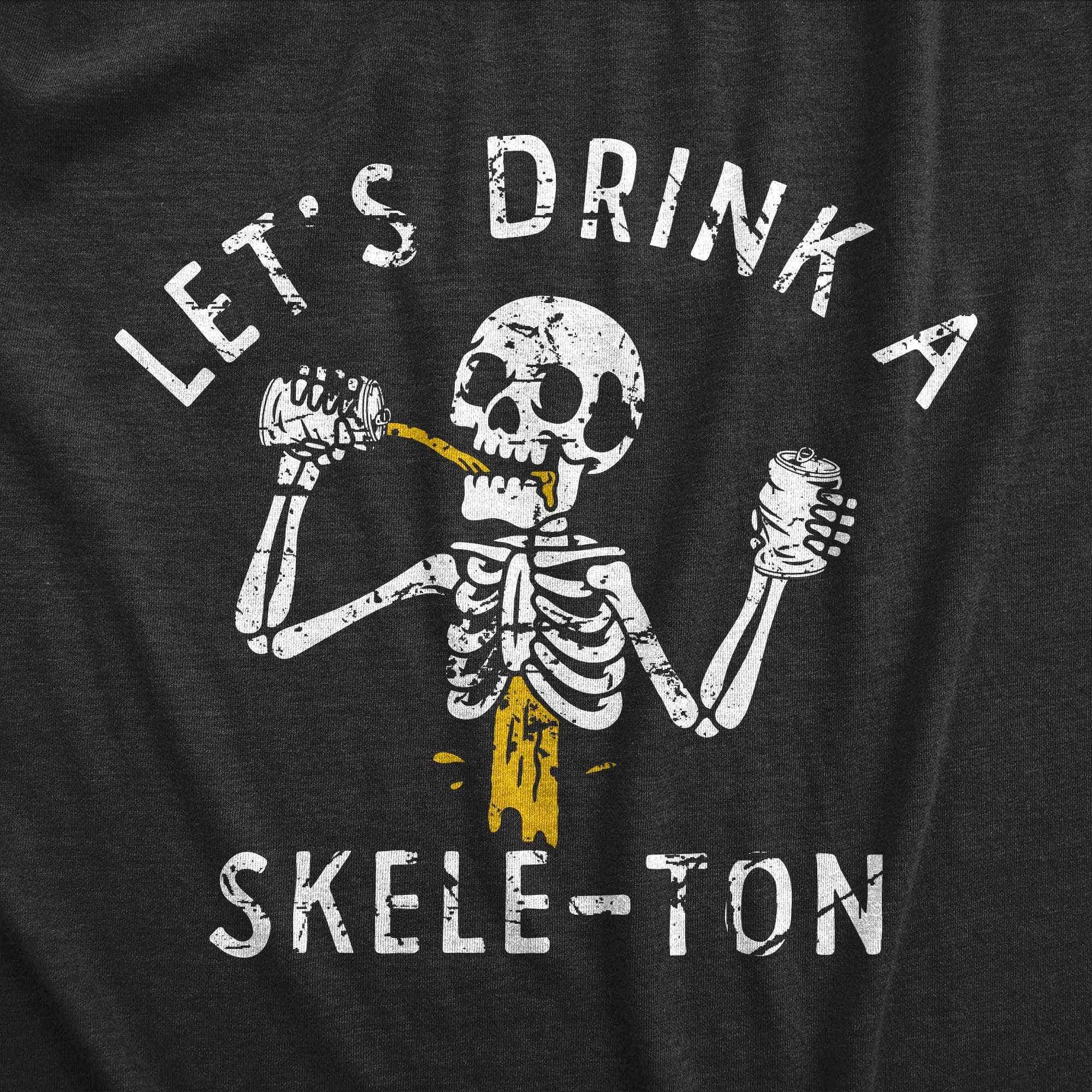 Lets Drink A Skele Ton Men's T Shirt sold by Crazy Dog T-Shirts product image thumbnail 2