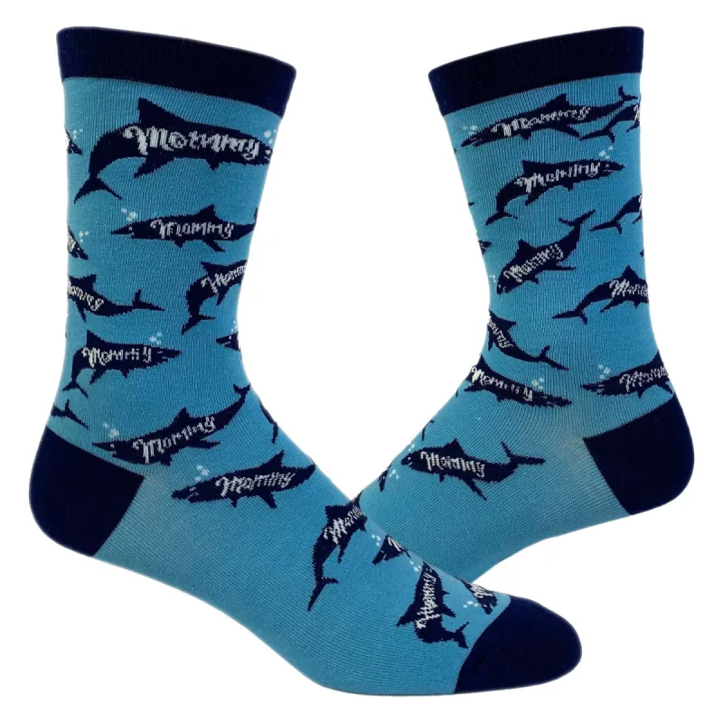 Womens Mommy Shark Socks sold by Crazy Dog T-Shirts